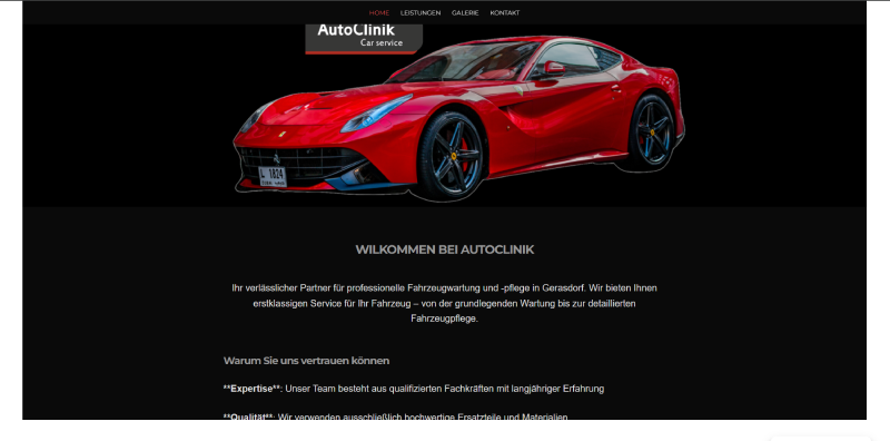 Auto Clinik - Car Mechanic Website