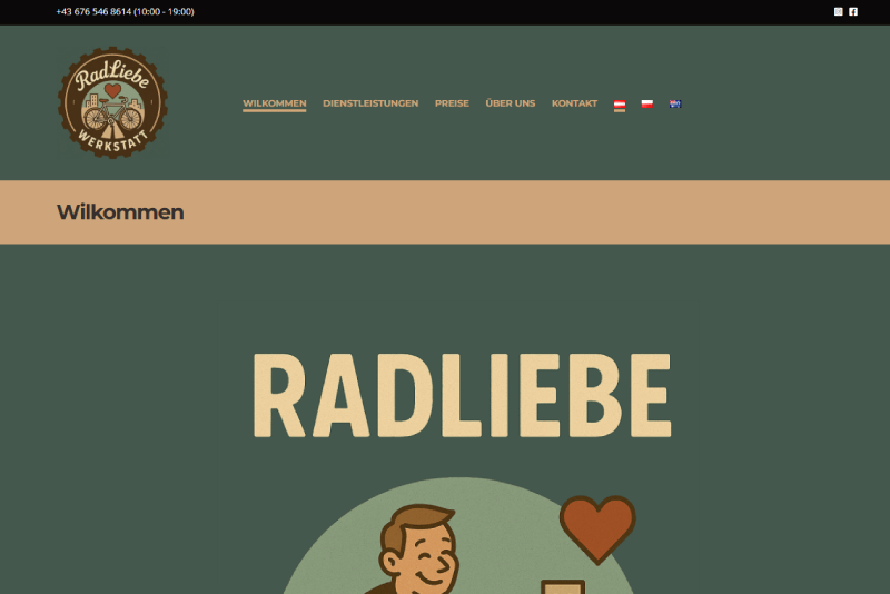 Radliebe - Bike Mechanic Website